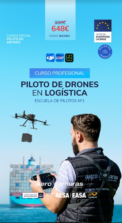Curso Profesional de Piloto de drones en logística