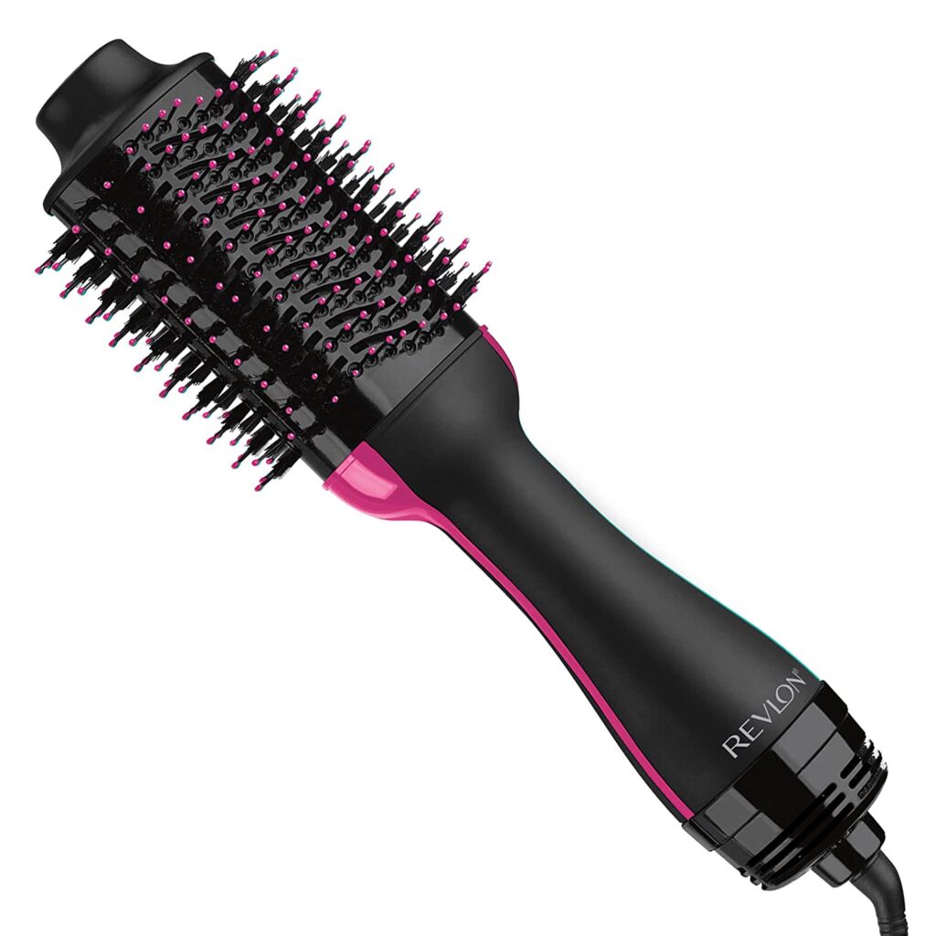 Revlon-Cepillo de aire caliente para secador de cabello y voluminizador de un solo paso, negro